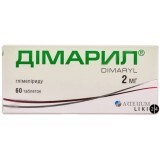 Димарил табл. 2 мг блистер, в пачке №60