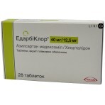 Эдарбиклор табл. п/плен. оболочкой 40 мг + 12,5 мг блистер №28: цены и характеристики