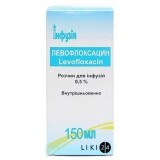 Левофлоксацин р-р д/инф. 0,5 % бутылка 150 мл