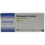 Метформин зентива табл. п/плен. оболочкой 850 мг блистер №30: цены и характеристики