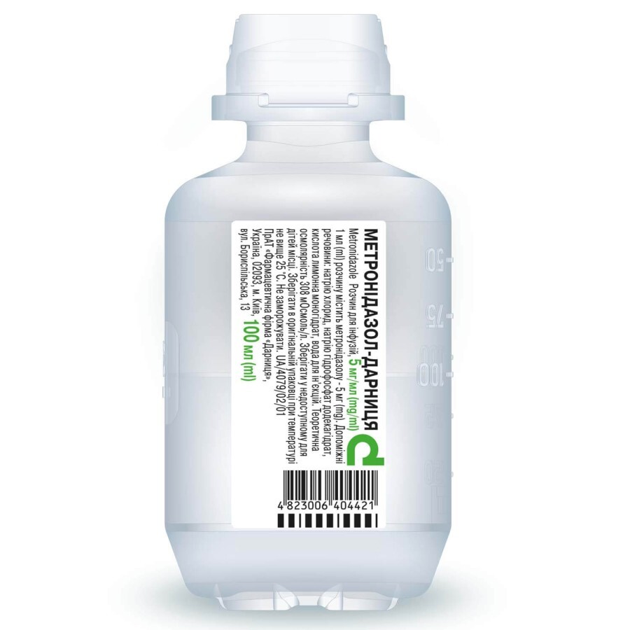 Метронидазол-дарница раствор д/инф. 5 мг/мл фл. 100 мл