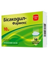 Бисакодил супп. ректал. 0,01 г №10
