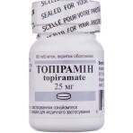 Топирамин табл. п/о 25 мг фл. №60: цены и характеристики