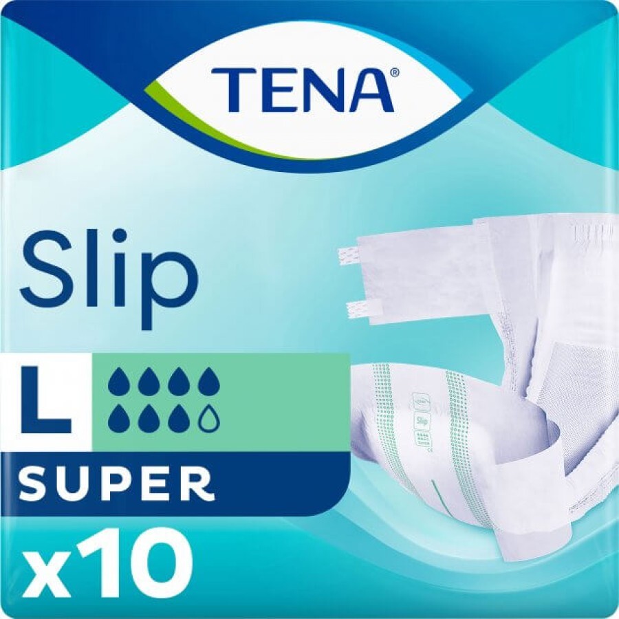 Подгузники для взрослых Tena Slip Super Large 10 шт: цены и характеристики