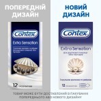Презервативи латексні з силіконовою змазкою CONTEX Extra Sensation з крупними крапками та ребрами, 12 шт.: ціни та характеристики