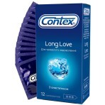 Презервативы латексные с силиконовой смазкой CONTEX Long Love с анестетиком, 12 шт.: цены и характеристики