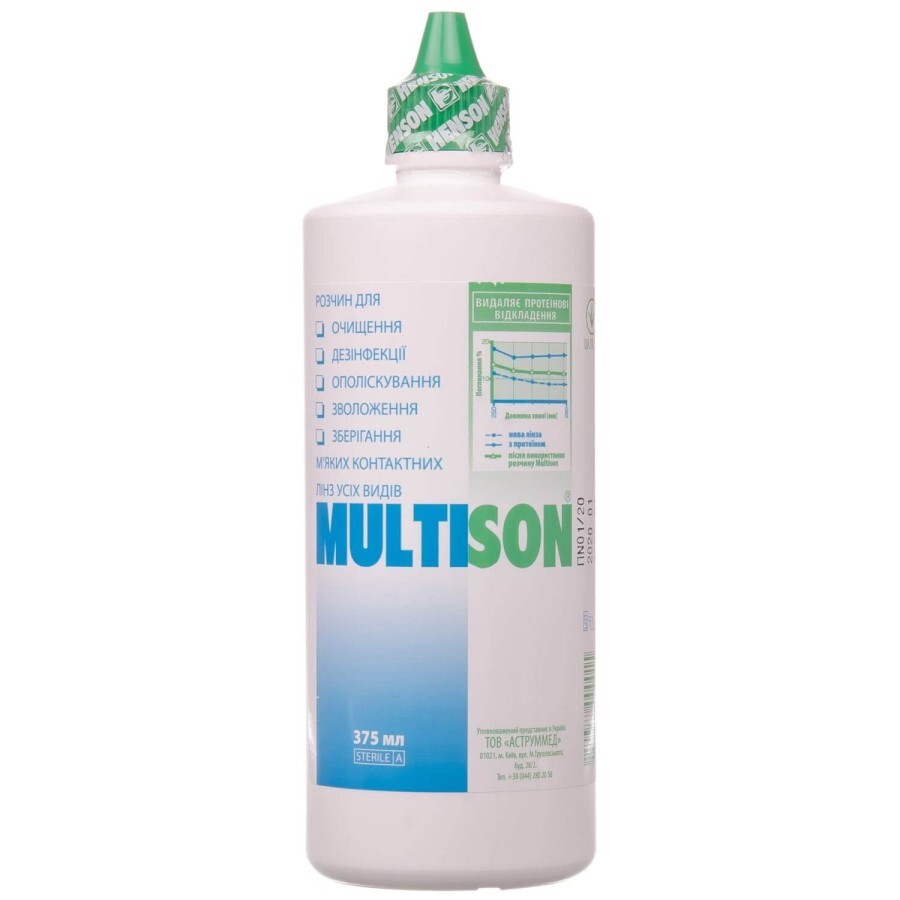 Розчин для контактних лінз Henson Multison, 240 мл: ціни та характеристики