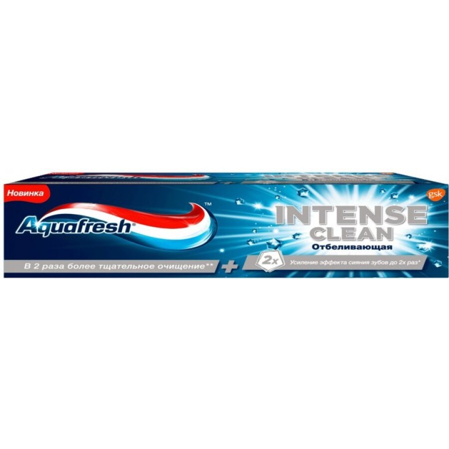 Зубна паста Aquafresh Інтенсивне очищення відбілююча, 75 мл: ціни та характеристики