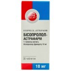 Бисопролол-Астрафарм табл. 10 мг блистер №30: цены и характеристики