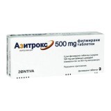 Азитрокс 500 табл. в/о 500 мг №3