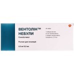 Вентолін небули р-н д/інг. 2,5 мг небули 2,5 мл №40: ціни та характеристики