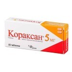 Кораксан 5 мг табл. в/плівк. обол. 5 мг №56: ціни та характеристики