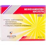 Мефенамінова кислота капс. 500 мг №20: ціни та характеристики