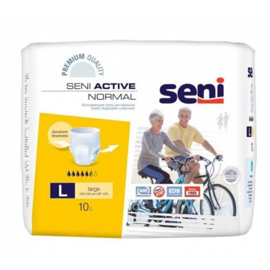 Подгузники-трусики для взрослых Seni Active Normal Large 10 шт: цены и характеристики