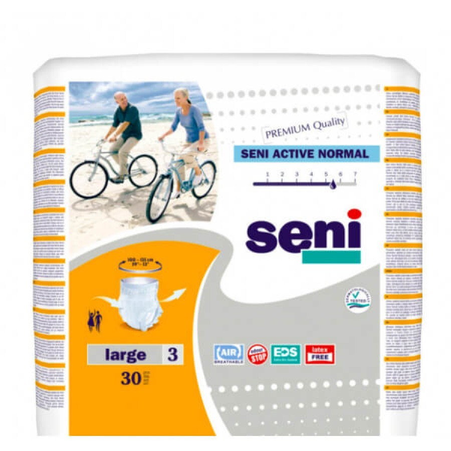 Подгузники-трусики для взрослых Seni Active Normal Large 30 шт: цены и характеристики