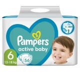 Подгузники детские Pampers Active Baby Extra Large 6 (13-18 кг) 56 шт