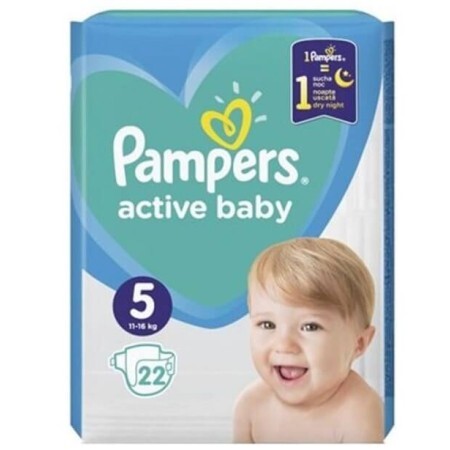 Подгузники Pampers Active Baby Junior 5 (11-16 кг), №22