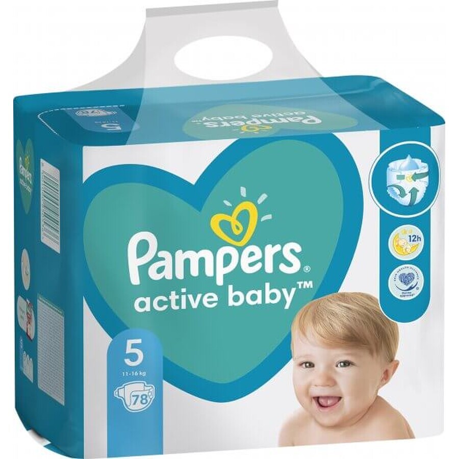 Підгузники дитячі Pampers Active Baby Junior №78: ціни та характеристики