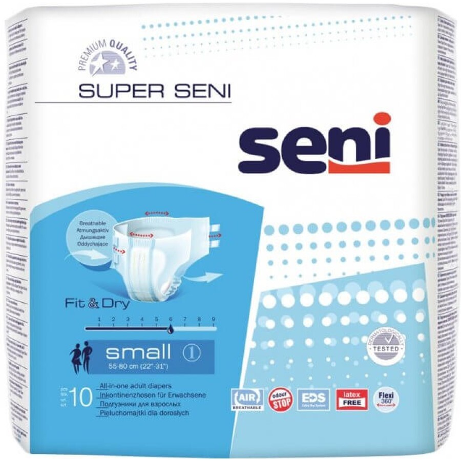 Підгузки для дорослих Seni Super Small 10 шт: ціни та характеристики