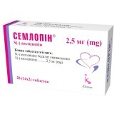 Семлопин табл. 2,5 мг №28