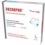 Лоспирин табл. в/о кишково-розч. 75 мг стрип №30: ціни та характеристики