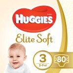 Підгузки Huggies Elite Soft 3 5-9 кг 80 шт: ціни та характеристики