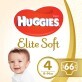 Подгузники Huggies Elite Soft 4 Mega 8-14 кг 66 шт