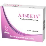 Альбела табл. 400 мг блистер №3