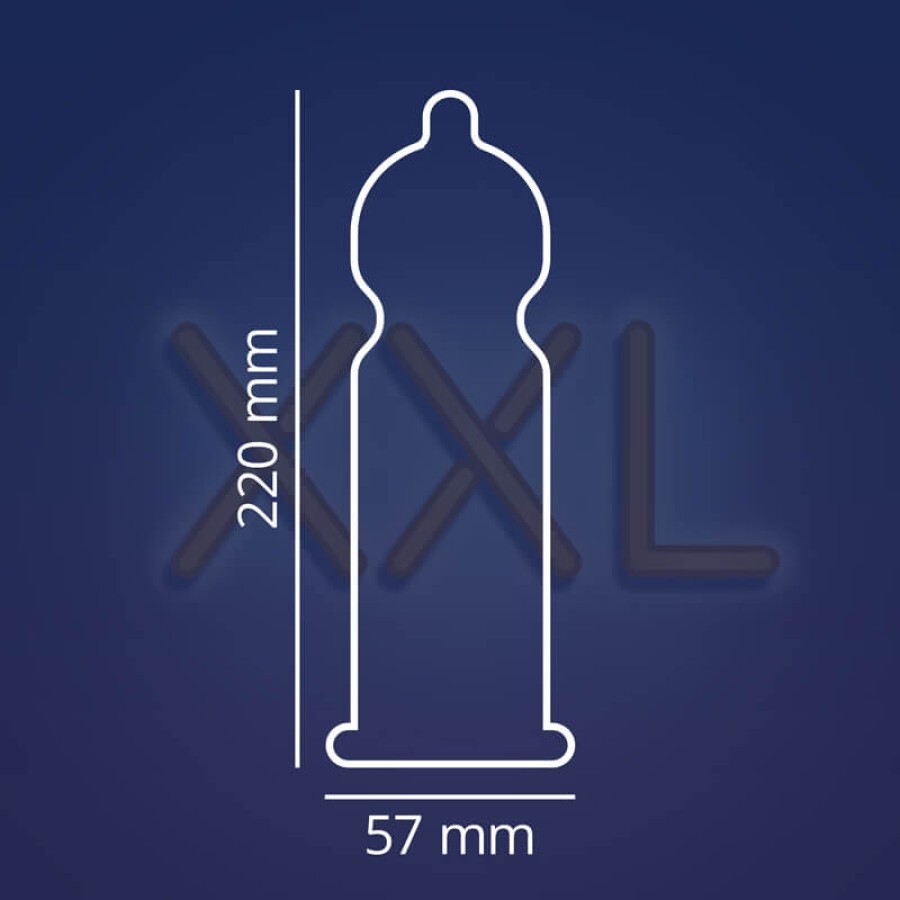 Презервативи латексні з силіконовою змазкою CONTEX Extra Large збільшеного розміру, 3 шт. : ціни та характеристики