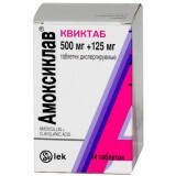 Амоксиклав Квіктаб табл. дисперг. 500 мг + 125 мг блістер №10