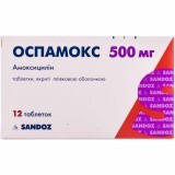 Оспамокс табл. в/плівк. обол. 500 мг №12