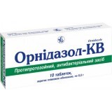 Орнідазол-КВ табл. в/плівк. обол. 0,5 г блістер №10