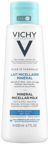 

Мицеллярне молочко Vichy Purete Thermale Detox для нормальної та змішаної шкіри 200 мл, 200 мл, д/норм. та змішан. шкіри