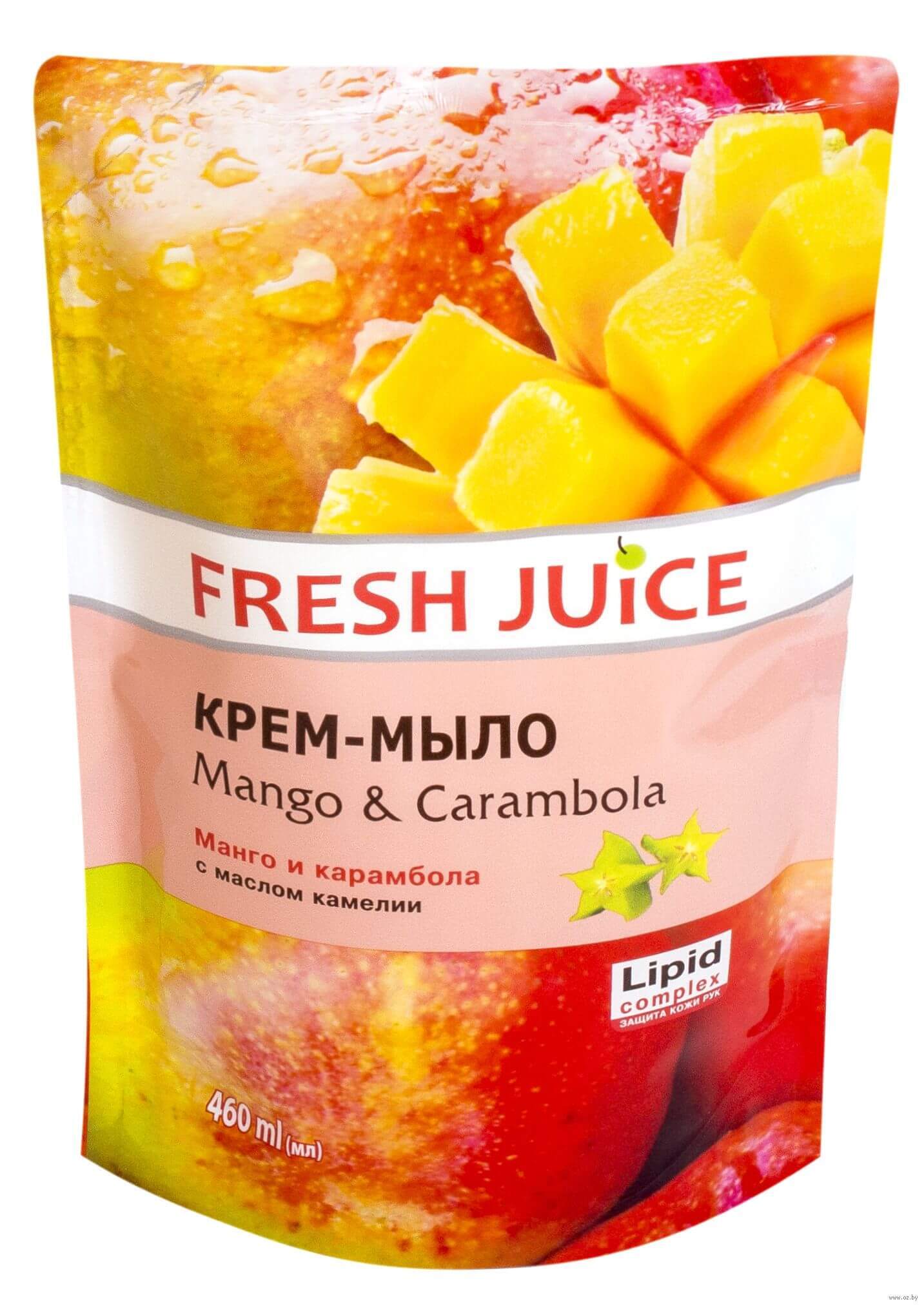 

Крем-мило Fresh Juice Mango & Carambola, 460 мл, крем-мило дой-пак 460 мл, Mango & Carambola
