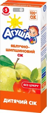 Сок яблочно-шиповниковый для детского питания тм &quot;агуша&quot; 200 мл