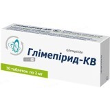 Глімепірид-КВ табл. 2 мг блістер, в пачці №30