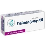 Глімепірид-КВ 4 мг таблетки, №30