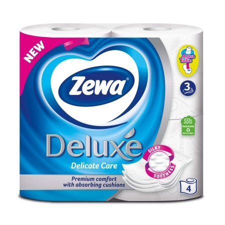 Туалетная бумага Zewa Deluxe белая №4