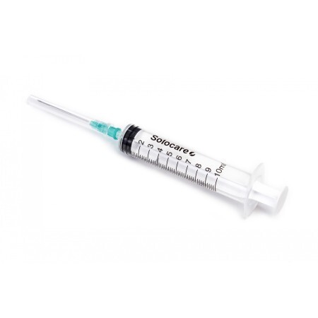 Шприц инъекционный одноразового применения medicare трехкомпонентный Luer Slip 5 мл, с иглой 0,7 х 38 мм