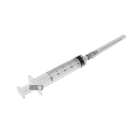Шприц инъекционный Vogt Medical 3-х компонентный Luer, с иглой 22G 5 мл