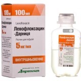 Левофлоксацин р-р д/инф. 0,5% контейн. п/э 100 мл