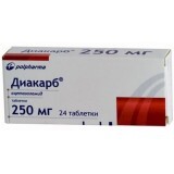 Диакарб табл. 250 мг №24