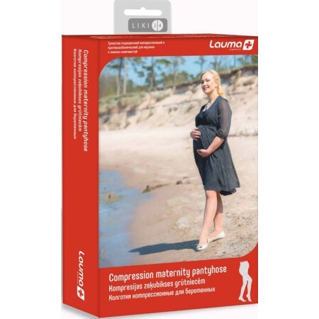 Колготки Lauma AT401 медичні компресійні для вагітних, клас А, 170XXL, бежевий