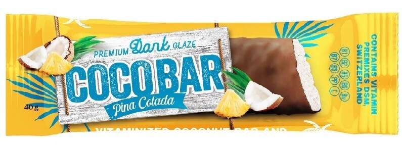 

Батончик Coco Bar з ароматом Pina colada у шоколадній глазурі, 40 г, 40 г
