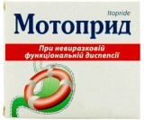 Мотоприд 50 мг таблетки, покрытые пленочной оболочкой №40
