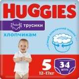 Трусики-підгузки Huggies Pants Boy 5 для хлопчиків 12-17 кг 34 шт