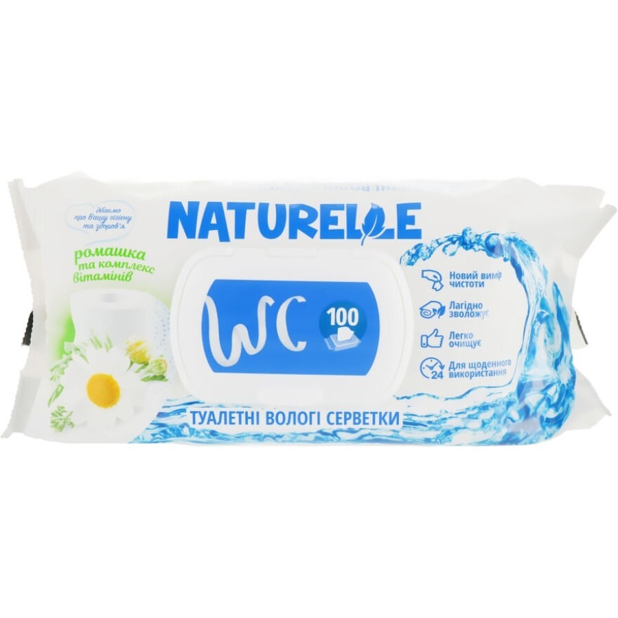 Влажные салфетки Naturelle WC туалетные ромашка и комплекс витаминов, №100: цены и характеристики