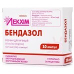 Бендазол р-р д/ин. 10 мг/мл амп. 5 мл №10: цены и характеристики
