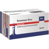 Ванкомицин-Виста 500 мг лиофилизат для раствора для инфузий, флакон