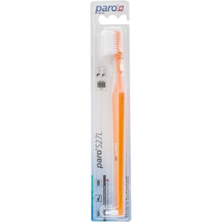 Зубна щітка Paro Swiss S27L з монопучковою насадкою 